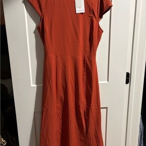 Sugarlips Terracotta Midi Dress
